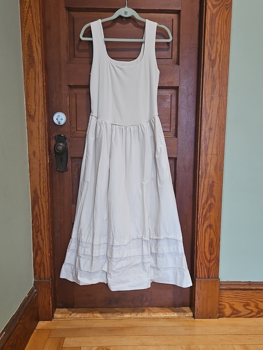 J. Crew Cream Sleeveless Maxi Dress